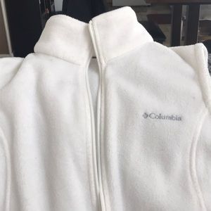 White Columbia vest